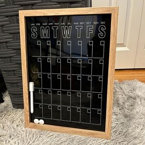 Dry Erase Board Monthly Planner with Magnetic Dry Erase Marker and 2 Magnets